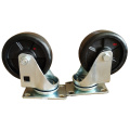 100mm High Loading Capacity Swivel Casters Heat Resistant 230 degrees High Temp Nylon Caster Wheels